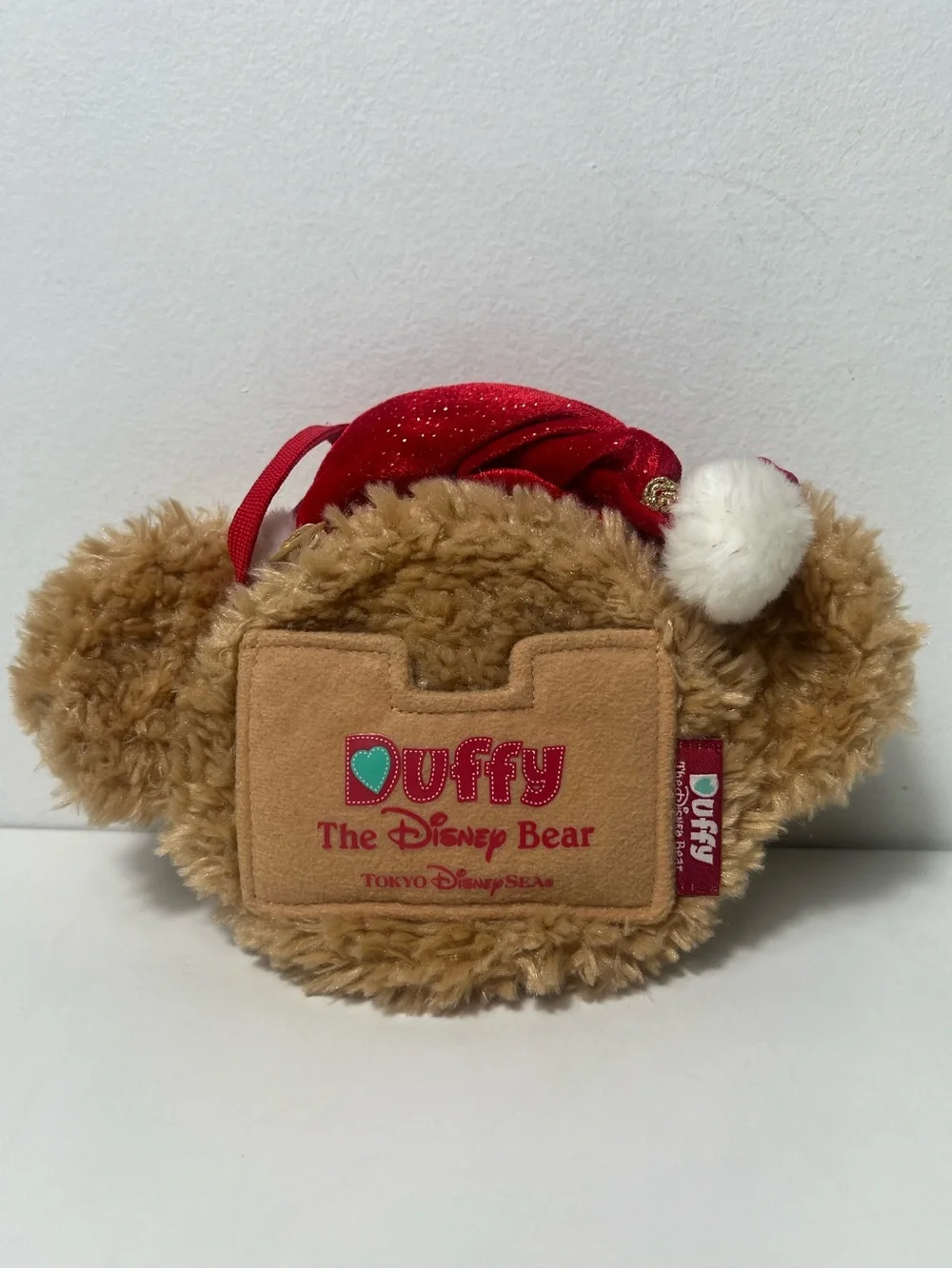 Tokyo Disney Sea Duffy The Disney Bear Christmas Plush Coin Purse Pass Holder